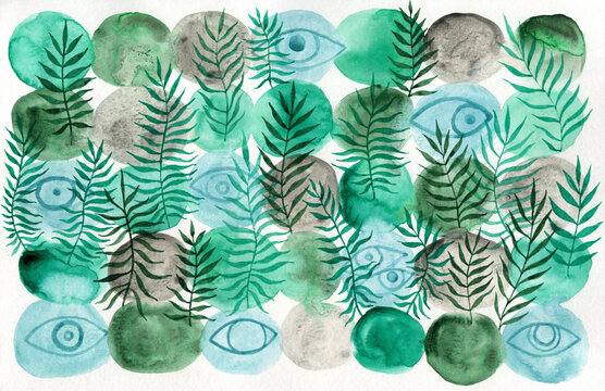 Nature and Big Brother watching you concepts