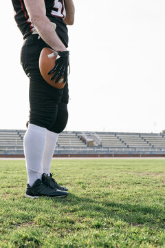 Football player with ball