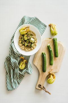 Quinoa with zucchini