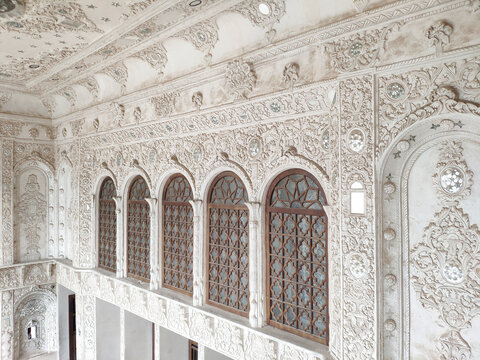 Wall and windows of a mosque