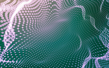 Abstract background. Molecules technology with polygonal shapes, connecting dots and lines....