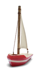 Wood Sailboat Front