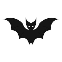 Isolated bat halloween october scary icon- Vector