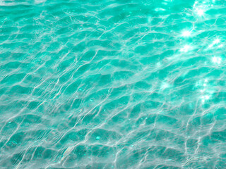 texture sea water

texture (background) of sea water of blue color with reflection and glare of the sun on the right, side view close-up.