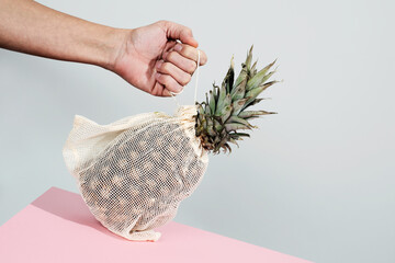 textile reusable mesh bag