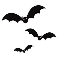 Isolated bats night halloween october scary icon- Vector