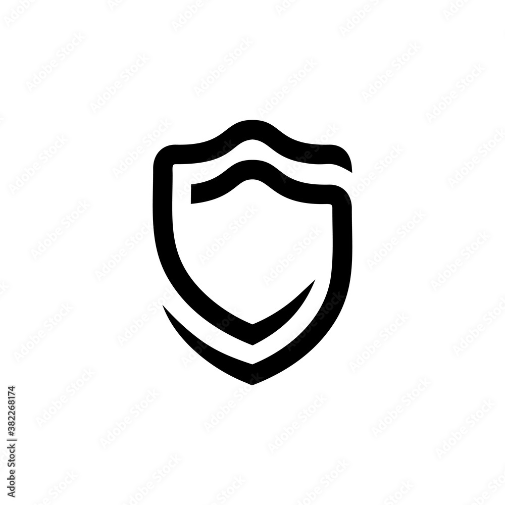 Wall mural Modern shield logo design vector