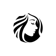 Beautiful woman logo for salon or beauty logo