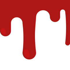 Isolated blood thriller halloween october scary icon- Vector