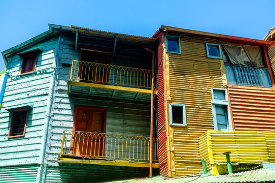 Colorful houses on Caminito area in La boca, Buenos Aires, ArgentinaColorful houses on Caminito area in La boca, Buenos Aires, Argentina