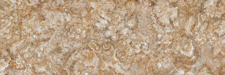 polished onyx marble with high resolution, Panorama of brown marble background with natural stripe...