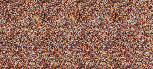 shell background consists of nacreous dark brown fragments of mollusks pattern design