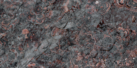 Rough dark Gray marble texture with Red streaks, emperador black marble textured background, Red Fluid marble textured wallpaper design, Portoro black marbel tiles pattern mobile phone wallpaper.