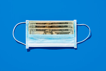 mask and money