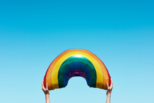 rainbow on the sky