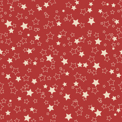 American stars seamless pattern