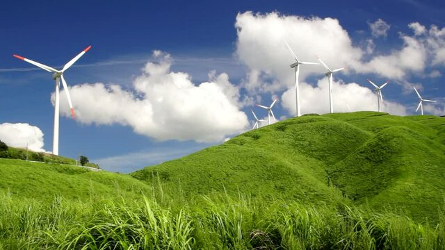阿蘇の風力発電所