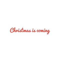 Christmas quote word illustration, winter holidays lettering, stay at home