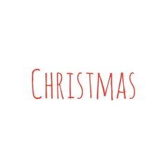Christmas quote word illustration, winter holidays lettering, stay at home