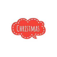 Christmas word illustration