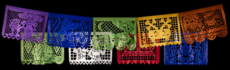 Dia de los muertos, Papel picado para el dia de los muertos