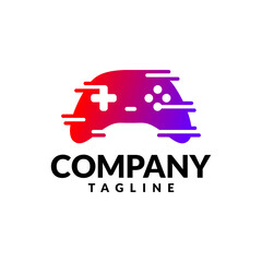 gradient gamepad logo, good for business with a game theme © Mohha Stock