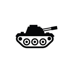 Tank icon vector isolated on white, logo sign and symbol.