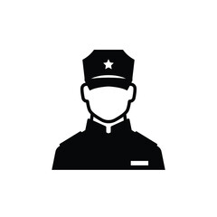 Soldier icon vector isolated on white, logo sign and symbol.