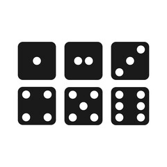 dice icon vector symbol