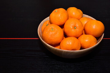 Orange on the table