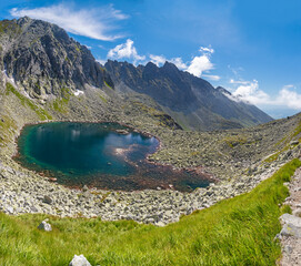 High Tatras - Slovakia - The the look to Capie pleso lake with the Satan peak in the background.