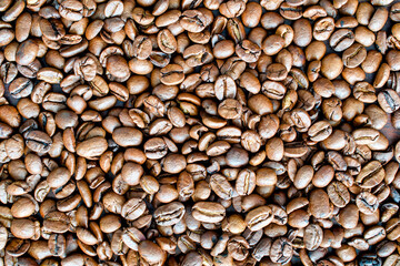 coffee beans as background