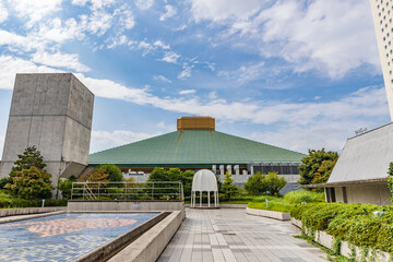 Ryogoku Kokugikan, also known as Ryogoku Sumo Hall, located in the Yokoami neighborhood of Sumida,...