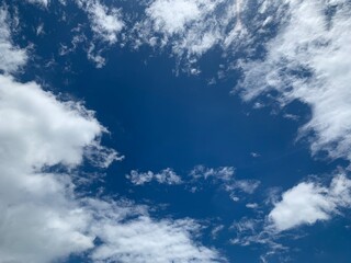 Obraz premium blue sky with clouds