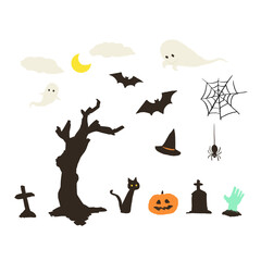 ハロウィン　イラスト　素材