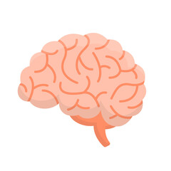 Intellectual Ability Concept. Brain Side View.