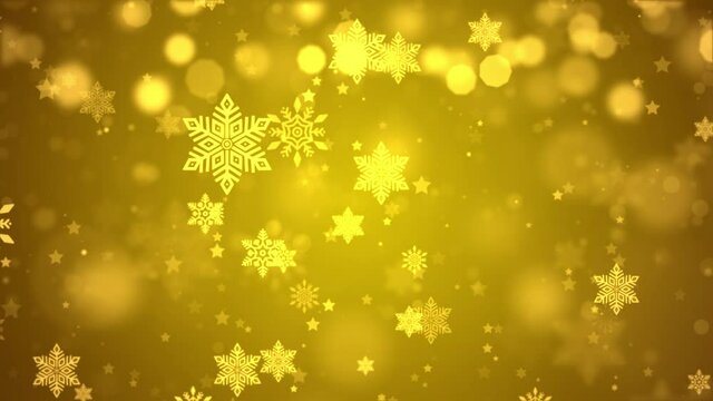 Abstract Golden snow Particles Moving Background. Particle White dust flickering on gray background. merry christmas, Holiday, winter, New Year, snowflake, snow, festive, snow flakes,