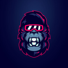 Gorilla Mascot Logo
