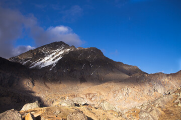 landscape with clouds gosaikunda nepal