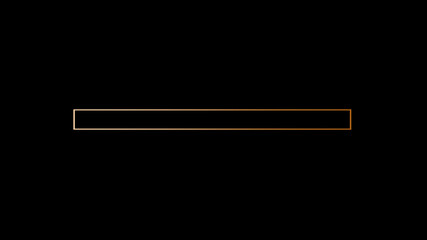 Amazing orange gradient waiting loading bar on black background,loading bar