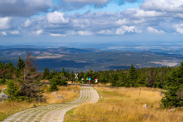 on the mountain bike on the brocken