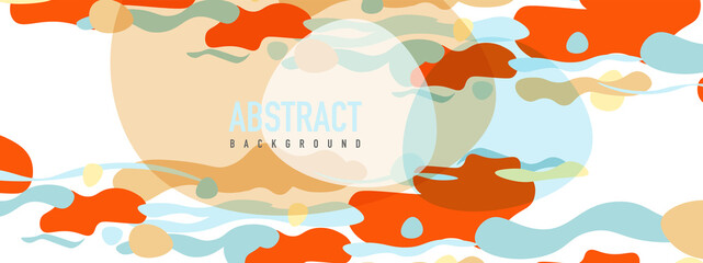 Trendy liquid style shapes abstract design, dynamic vector background for placards, brochures, posters, web landing pages, covers or banners