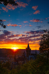 Fototapeta premium View of the Wernigerode Harz Castle
