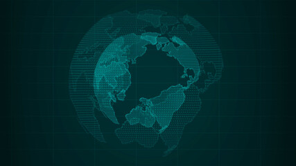 New cyan color technology 3d planet background image,3d earth images