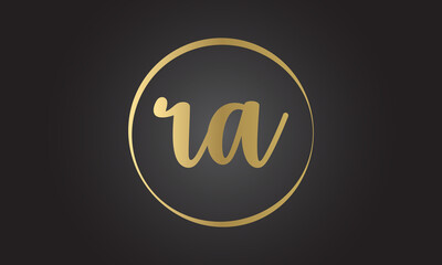 Fototapeta na wymiar Initial ra letter logo with creative modern business typography vector template. Creative letter ra logo design.