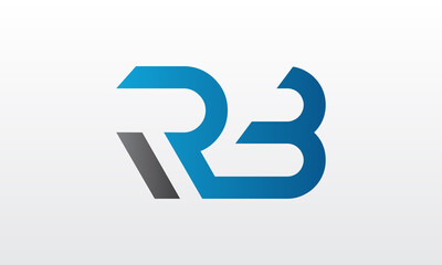 Initial rb letter logo with creative modern business typography vector template. Creative letter rb logo design.
