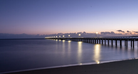 Fototapeta na wymiar Urangan Pier, Hervey Bay QLD Australia