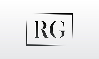 Initial rg letter logo with creative modern business typography vector template. Creative letter rg logo design.