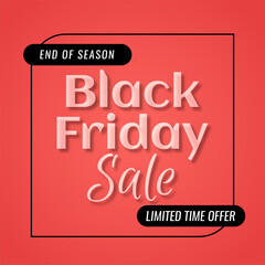 Black friday sale glossy text background