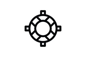 Rescue Outline Icon - Float